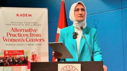 KADEM, BM Kadının Statüsü Komisyonu'nda 'Kadın Destek Merkezi' projesini anlattı