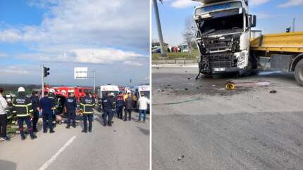 Tekirdağ'da korkunç kaza: TIR, yolcu minibüsüne çarptı! Çok sayıda ölü ve yaralı var...