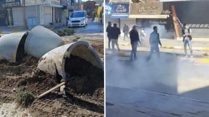 Mazbatayı alamayan Abdullah Zeydan ve destekçileri Van'ı karıştırdı! Sokaklar savaş alanına döndü...