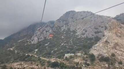 Antalya'da teleferikte panik anları! "Kablonun yandığını gördük"