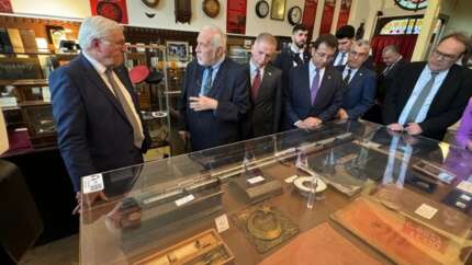 Alman Cumhurbaşkanı Steinmeier'i gezdiren İlber Ortaylı İstanbul'a Konstantinopoli Edirne'ye Adrianople dedi
