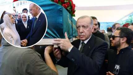 Cumhurbaşkanı Erdoğan, Tansu Çiller'in eşi Özer Uçuran Çiller’in cenaze törenine katıldı