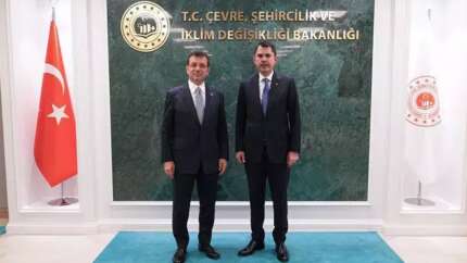 Bakan Kurum, İBB Başkanı İmamoğlu'nu kabul etti