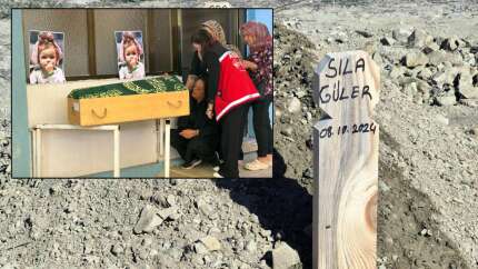 Sıla bebeğin mezarına dikilen tahtaya dedesinin soyadı yazıldı: Hoşça kal Sıla Güler