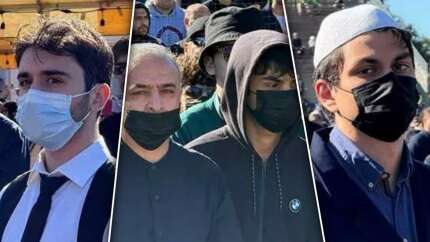 Vatansız FETÖ elebaşı Gülen'e ABD'de cenaze töreni! Dikkat çeken kareler... Örgüt mensupları arasında yüz gizleme yarışı...