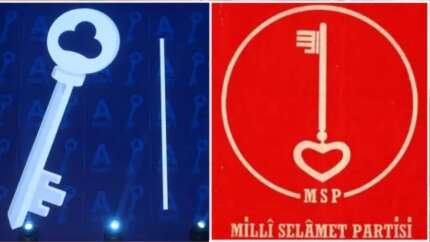 Anahtar Parti logosu Erbakan'ın MSP'si ile neredeyse aynı!