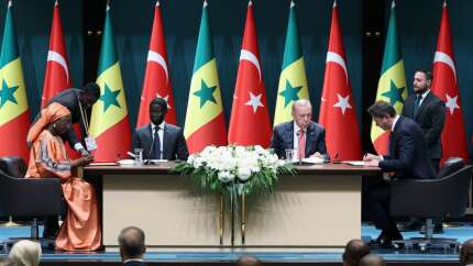 Cumhurbaşkanı Erdoğan Senegal Cumhurbaşkanı Bassirou Diomaye Faye'yi ağırladı