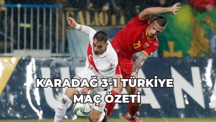 Karadağ 3-1 Türkiye maç özeti izle Uluslar Ligi milli maç özet izle