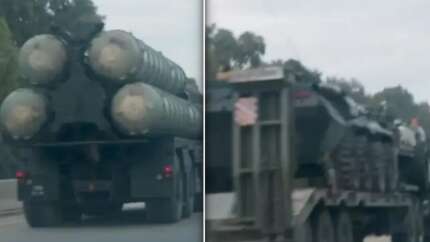 Putin'den şok hamle! Suriye'de Rus askeri konvoyu böyle görüntülendi... S-400 detayı!