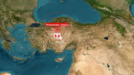Ankara Yenimahalle'de 3,5 büyüklüğünde deprem! Çevre iller de sallandı!
