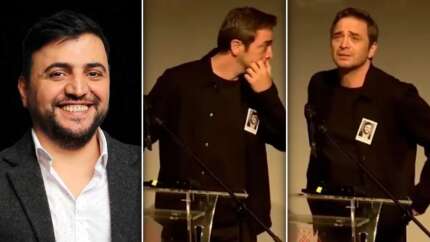 Ünlü oyuncu Şinasi Yurtsever'e AKM'de duygusal tören! Ahmet Kural ağlamaktan konuşamadı... Annesinin feryatları yürek yaktı...