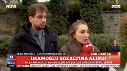 Dilek İmamoğlu açıklama yaparken oğlu Selim’den dikkat çeken müdahale! Araya girip "Devran dönecek" dedi...