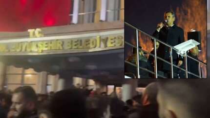 Saraçhane komedisi! Biber gazı sıkılınca içeri kaçan Özgür Özel'e "Özgür dışarı halk içeri" tepkisi