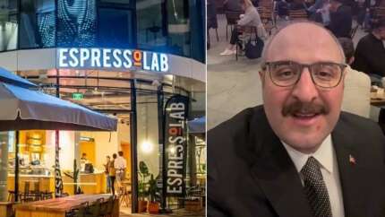 AK Partili Mustafa Varank ve Enerji Bakanı Alparslan Bayraktar'dan EsperessoLab'da kahve molası