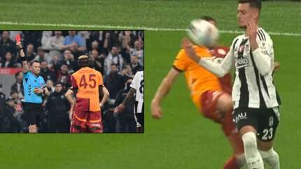 Beşiktaş - Galatasaray maçının VAR kayıtları açıklandı, Yasin Kol Frankowski’yi böyle atmış
