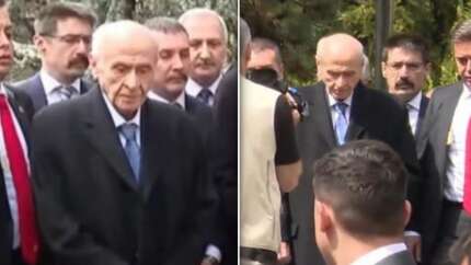 Devlet Bahçeli'den aylar sonra ilk görüntü: Türkeş'in kabrini ziyaret etti! Mesaisine başladı