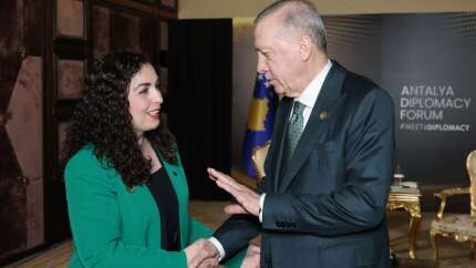 Cumhurbaşkanı Erdoğan, Kosova Cumhurbaşkanı Osmani-Sadriu ile görüştü