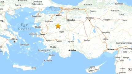 Kütahya Simav’da gece ve sabah saatlerinde deprem: 3.9 büyüklüğünde iki sarsıntı