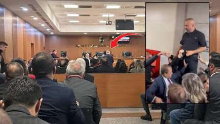 Zafer Partisi Genel Başkanı Ümit Özdağ hakim karşısına çıktı, duruşma öncesi adliyede gerginlik yaşandı