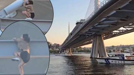 Haliç Köprüsü'nde can pazarı: İntihar etmek isteyen kadını çekirdek çitleyerek izlediler
