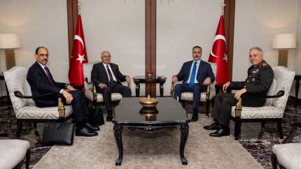 Devletin zirvesi İsrail tehlikesine karşı toplandı: Fidan, Güler, Gürak ve Kalın Dışişleri Bakanlığı'nda bir araya geldi