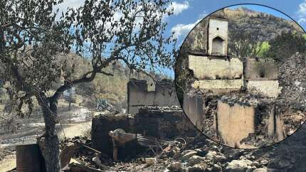 Bilecik’teki yangında alevler tarihi köyü küle çevirdi! "Uçan bir kuşun yanarak düştüğünü gördüm"