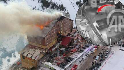 Grand Kartal Otel faciasının yeni görüntüleri ortaya çıktı! Yangın tüpünü kullanmadan kaçmışlar...