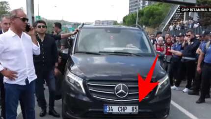 Gürsel Tekin’in 34 CHP 85 plakalı aracı gündem oldu!