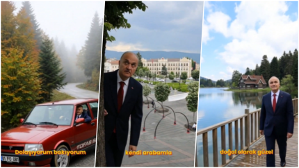 Bolu ile Düzce belediye başkanlarının sosyal medyadaki atışması gündem oldu! Tanju Özcan'a boz ayı heykeli göndermesi