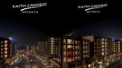 Hatay'ın yeniden doğuşu! Antakya Fatih Caddesi ışık saçıyor! Gece böyle görüntülendi