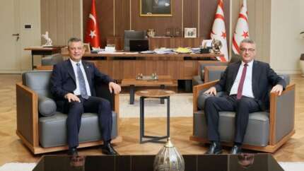 KKTC Cumhurbaşkanı Tufan Erhürman, Özgür Özel’i ağırladı