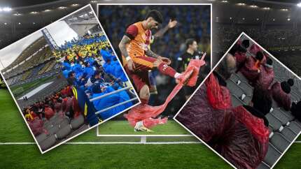 Galatasaray yönetimi taraftarına 'çöp poşetini' reva gördü! Dağıtılan yağmurluk sosyal medyada olay yarattı