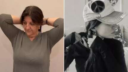 YPG'nin başlattığı saç örme akımına Belçim Bilgin de katıldı: Terör örgütüne videolu selam!