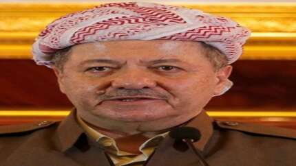 Barzani'den propaganda! Türkiye'nin içinde olduğu Kürdistan haritası eğitimi verdiler...