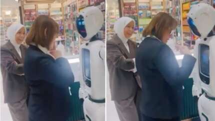 Gaziantep Büyükşehir Belediye Başkanı Fatma Şahin'den insansı robota 'Antep işi' dersi! Robot bile "Helal olsun" dedi!