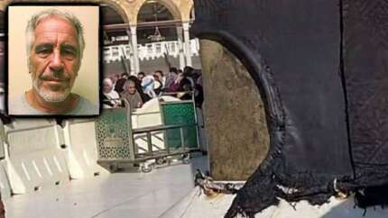 Müslümanların kutsalları sapıklığa alet edilmiş! Kabe örtüsünden parçalar Epstein’de büyü malzemesi mi yapıldı?