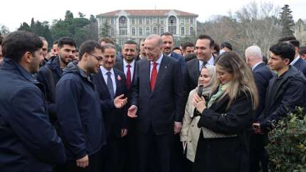 Boğaziçi Üniversitesi'nde Cumhurbaşkanı Erdoğan'la gençler arasında samimi diyaloglar