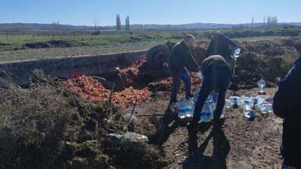 Çorum'da 180 litre kaçak alkol imha edildi