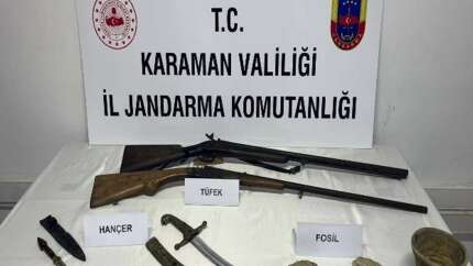 Karaman’da uyuşturucu ve tarihi eser operasyonu: 6 tutuklama