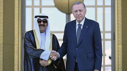 Cumhurbaşkanı Erdoğan Kuveyt Emiri ile görüştü