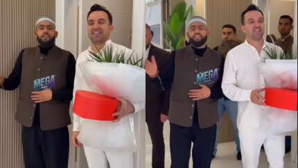 İlahiyi reklam malzemesi yapma! Celal Karatüre kara paradan yargılanan Özlem-Tayyar Öz'ün reklamına malzeme oldu