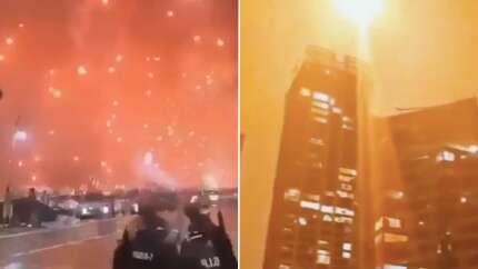 Tel Aviv'de füze yağmuru! Görüntüler bu geceden... Herkes aynı şarkıyla paylaşıyor: Boom Boom Tel Aviv!