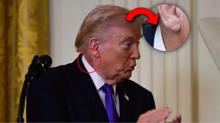 Merz görüşmesine damga vuran detay! Trump boynundaki izi makyajla gizlemeye çalıştı...