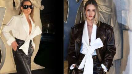 Serenay Sarıkaya Rosie Huntington-Whiteley ile pişti oldu