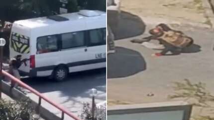 Dikkat çeken o an: Kahraman polisimiz arabanın altına yatıp teröristi işte böyle avladı!