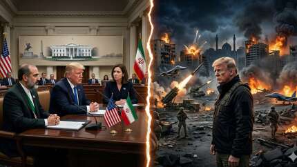 Yarın yapılacak görüşme öncesi tansiyon yüksek! ABD Başkanı Donald Trump yine tehdit etti: "Tarihin en güçlü silahlarıyla vururuz"