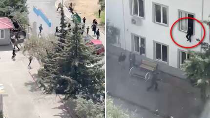 Kahramanmaraş'ta okulda can pazarı! Cephanelikle gelen öğrenciden katliam girişimi! Öğrencilerin pencereden atlayarak kaçış anları kamerada
