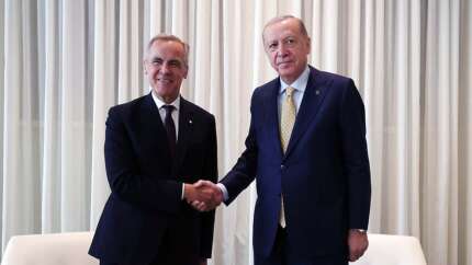 Küresel ve bölgesel konular, ikili ilişkiler... Cumhurbaşkanı Recep Tayyip Erdoğan, Kanada Başbakanı Mark Carney ile görüştü