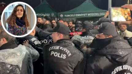 Tunceli'de vatandaş ayaklandı! Tuncay Sonel'in oğlu ile koruması adliyeye getirilirken olay