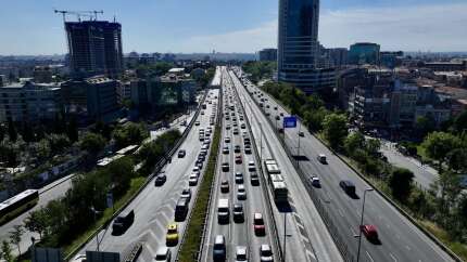 İstanbul trafiğinde 'bayram tatili' sakinliği